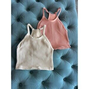 2 Free People Happiness Runs Crop Tank XS/S Bundle